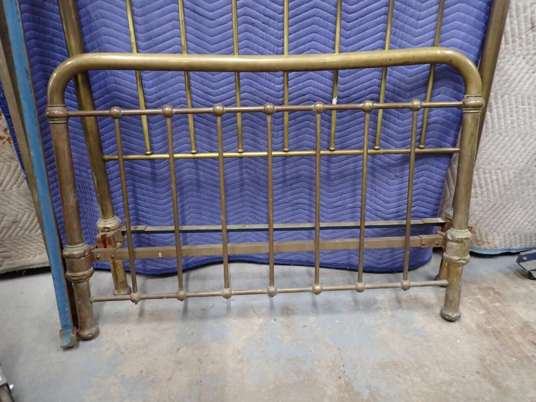 Vintage Full Size Brass Bed - 2