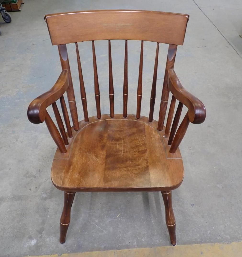 Nichols & Stone "Vermont Mutual Insurance Company" Maple Arm Chair: Nichols & Stone "Vermont Mutual Insurance Company" Maple Arm Chair