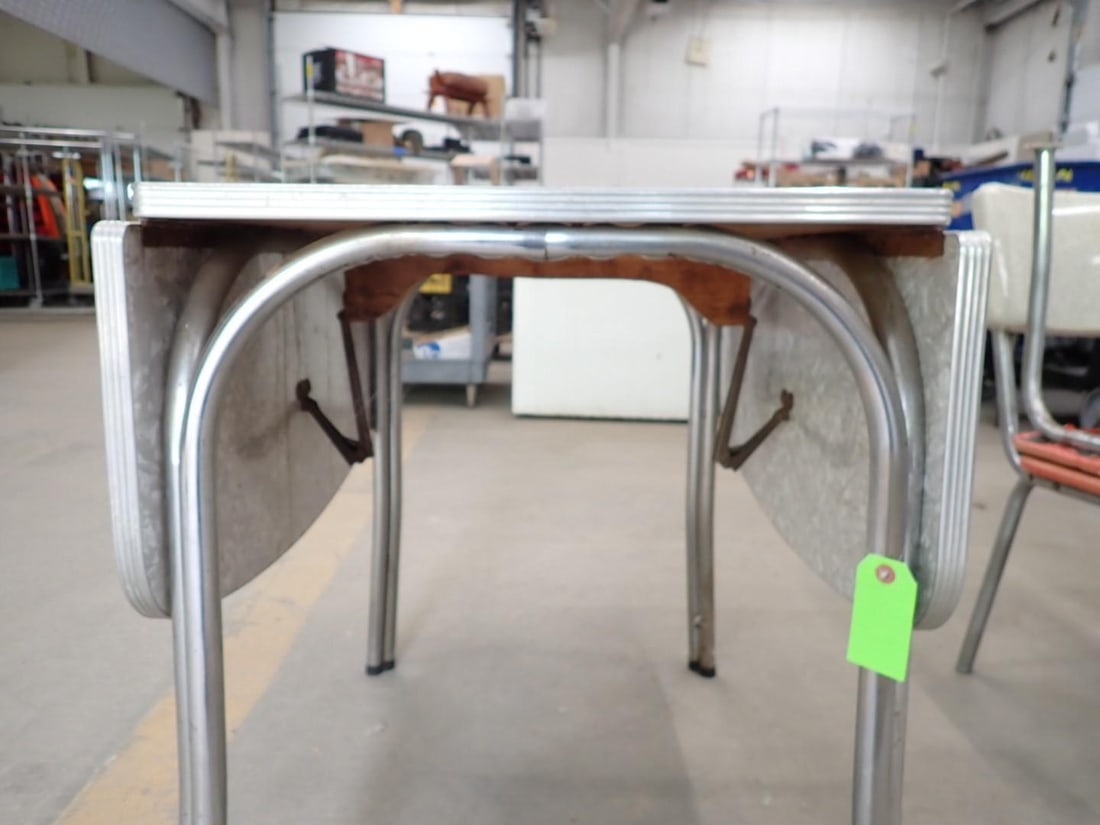 (5) Pc. Richcraft 1950's Chrome Table and Chairs Set - 6