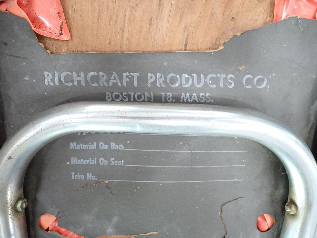 (5) Pc. Richcraft 1950's Chrome Table and Chairs Set - 7