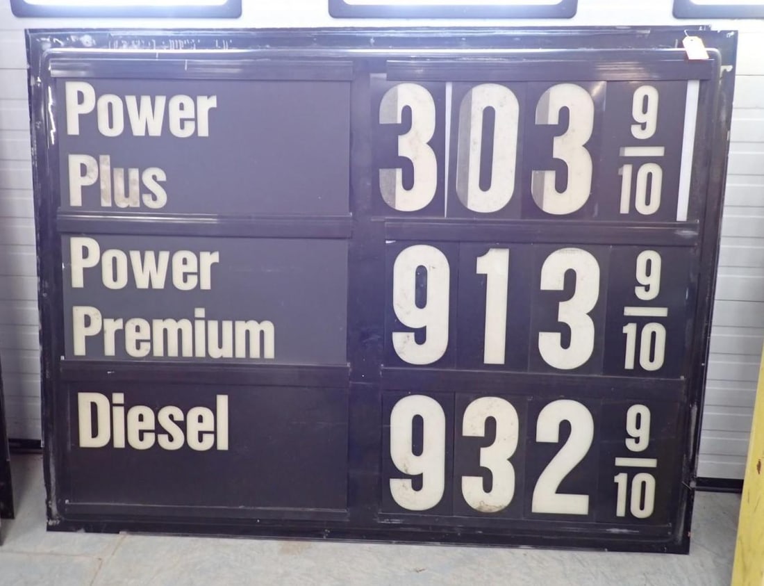 Texaco Star & Fuel Prices Sign Panels - 3