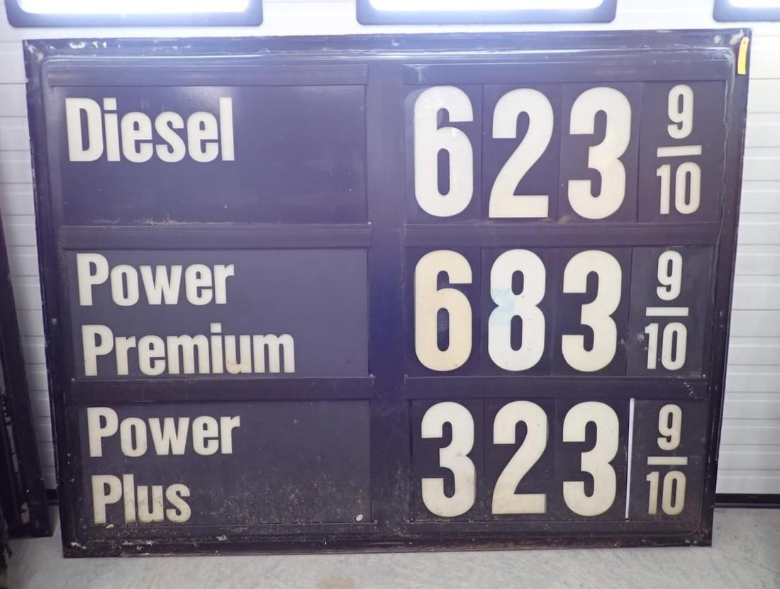 Texaco Star & Fuel Prices Sign Panels - 2