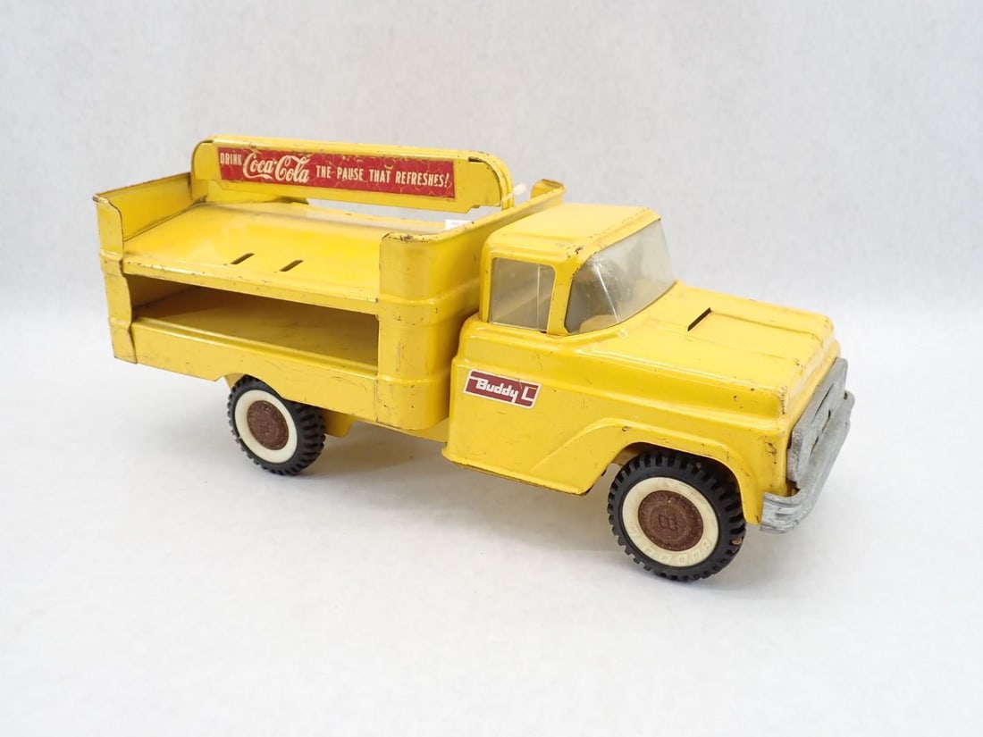 Vintage Buddy L Pressed Steel Coca-Cola Delivery Truck - 2
