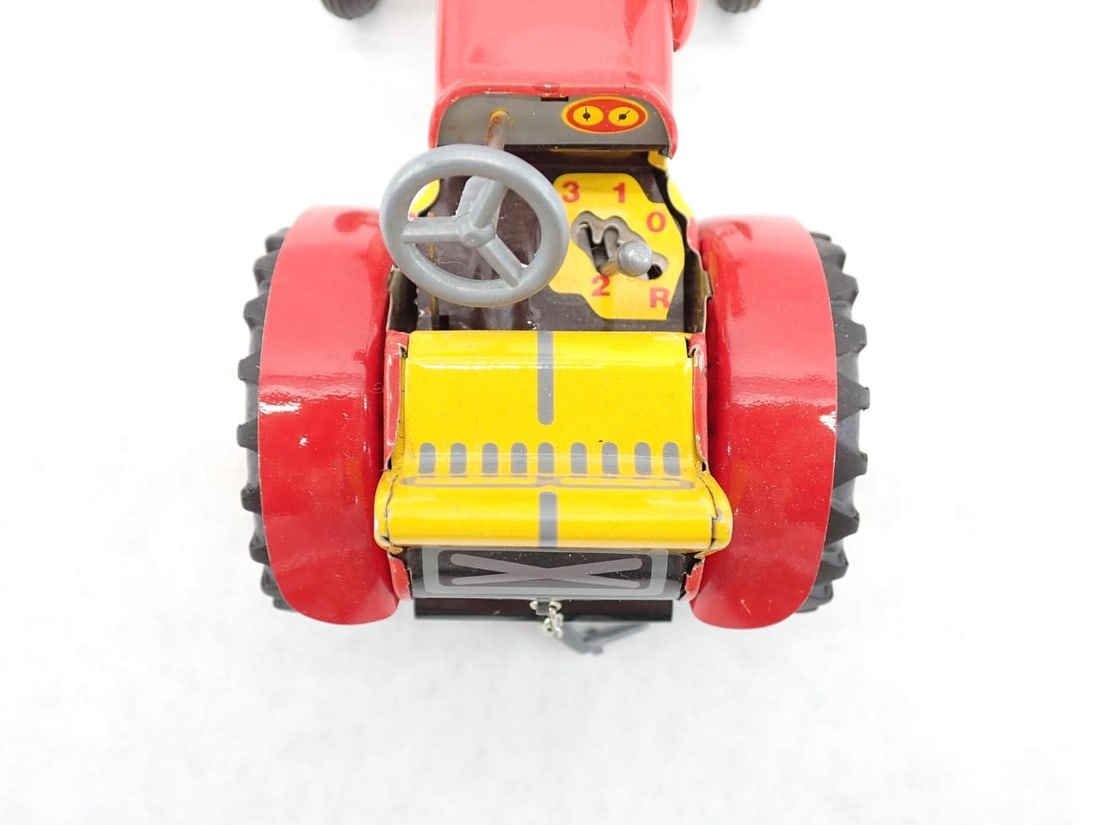 Pressed Steel Toy Zetor Tractor and Trailer - 4