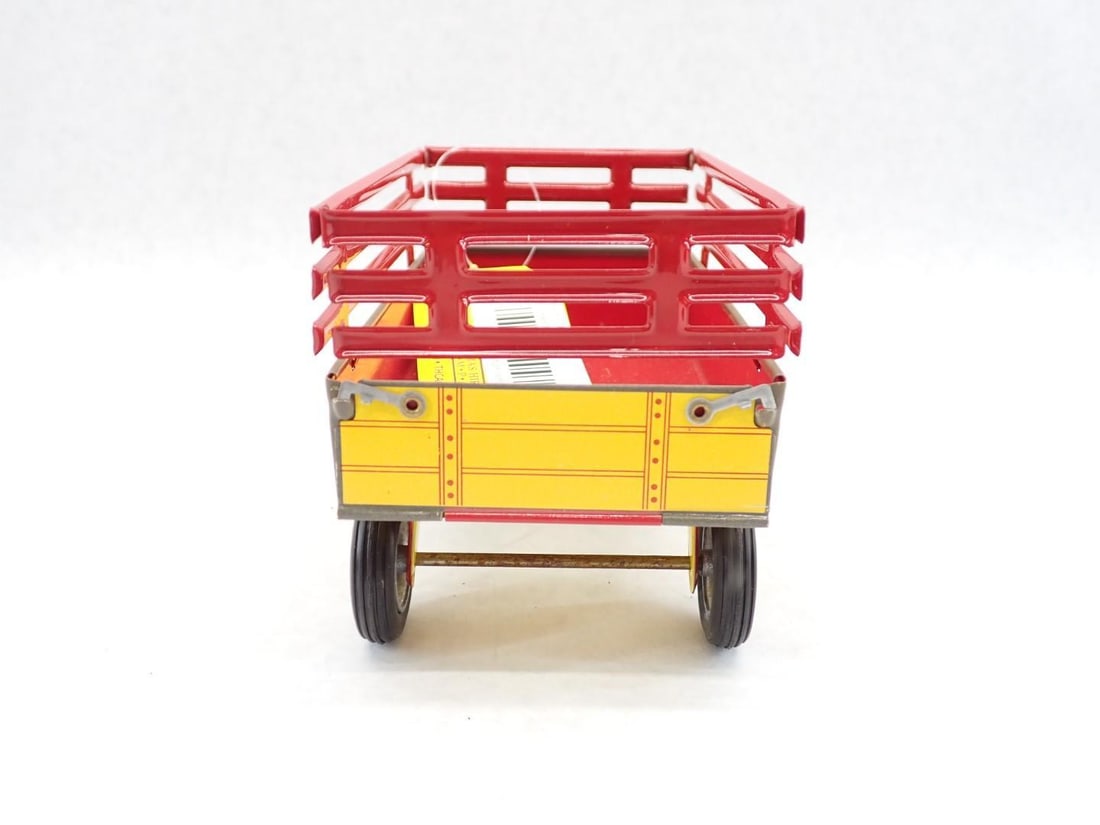 Pressed Steel Toy Zetor Tractor and Trailer - 8