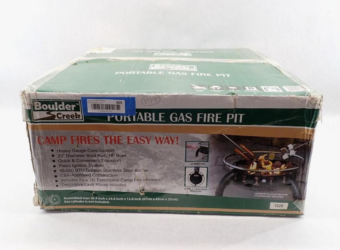 Boulder Creek Portable Gas Fire Pit (1 of 4)