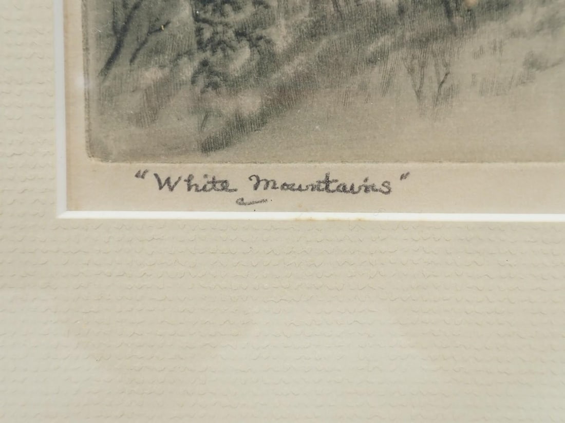 Beatrice Harper Banning Drypoint "White Mountains" - 2