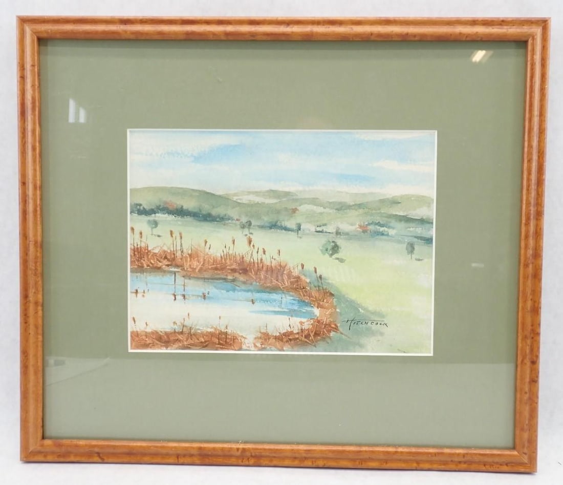 (2) Louise Hitchcock Arizona Landscape Watercolor Paintings - 3
