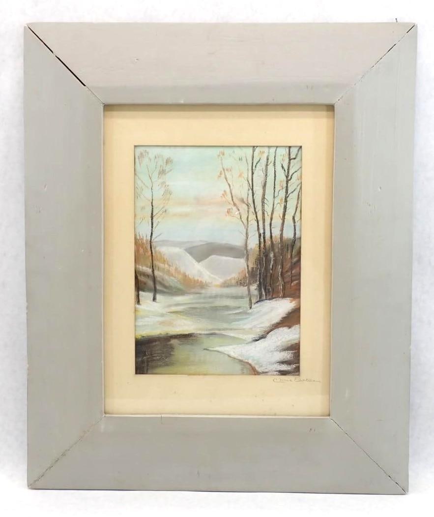Chris Eastman Winter Landscape Pastel - 2