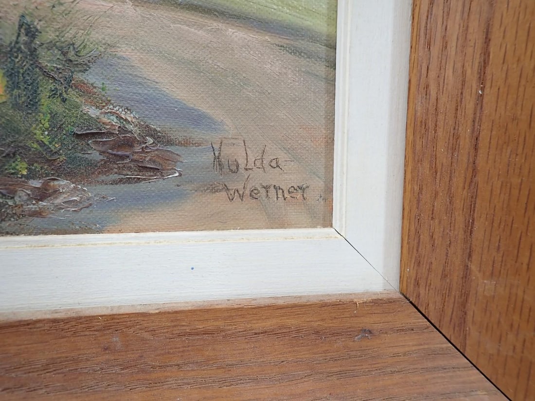 Hulda Werner Oil on Artist's Board Painting "Sterling Range #33" - 2