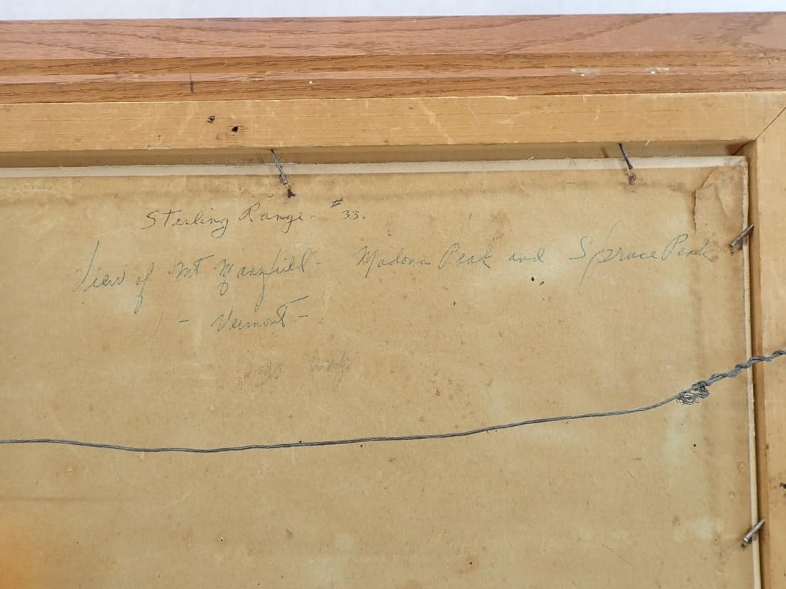 Hulda Werner Oil on Artist's Board Painting "Sterling Range #33" - 4
