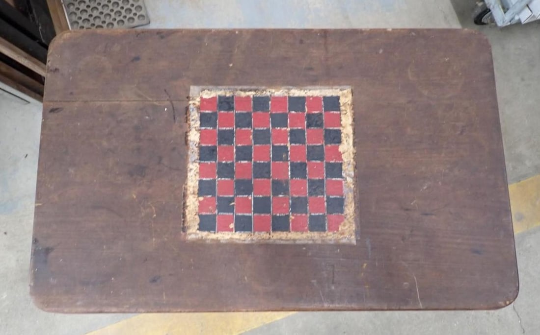 Antique Folding Games Table - 2