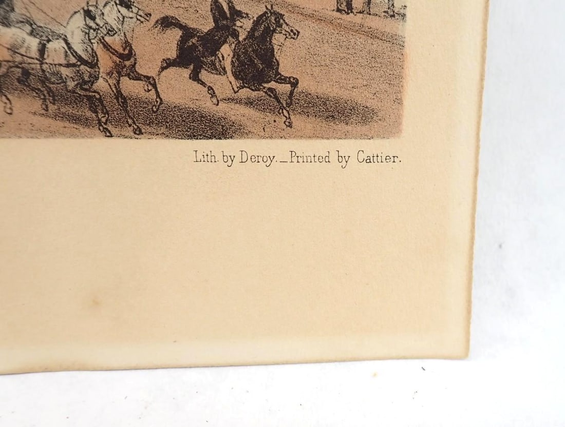 (3) Vintage Colored Engravings - 10