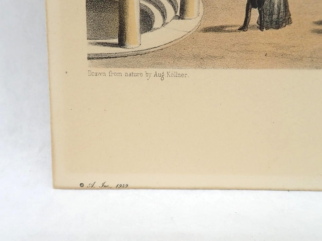 (3) Vintage Colored Engravings - 4