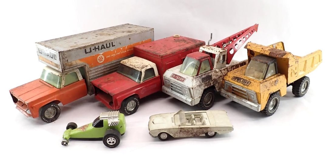 (5) Vintage Pressed Steel Toys: incl.: Nylint