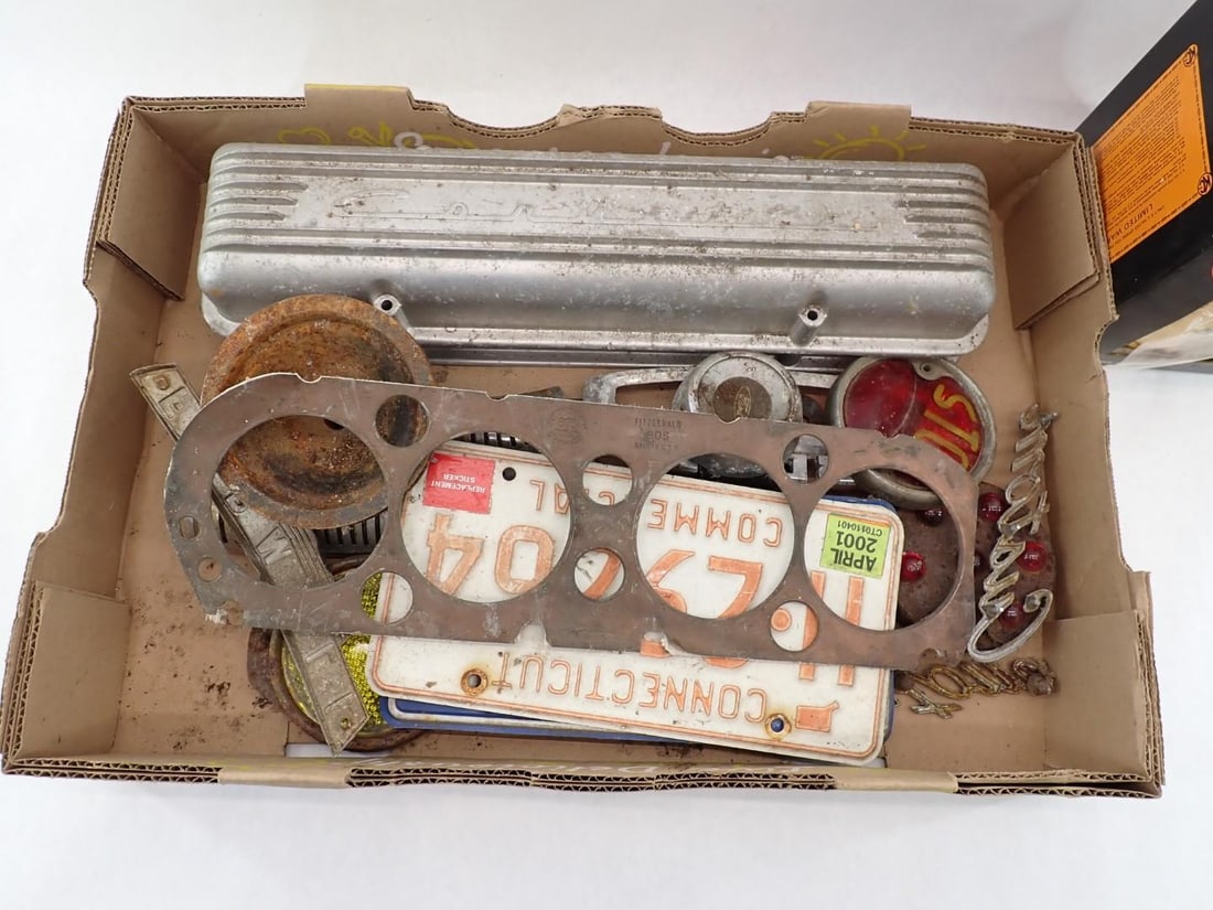 Vintage Automobile Parts & License Plates - 3