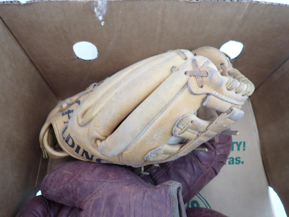 Vintage Baseball Mitts & Boxing Gloves - 3