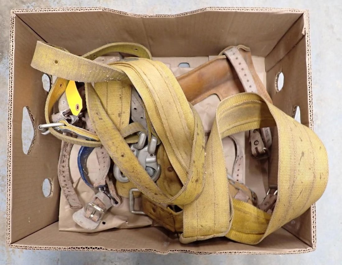 Climbing Spikes and a Belt Rig: Climbing Spikes and a Belt Rig