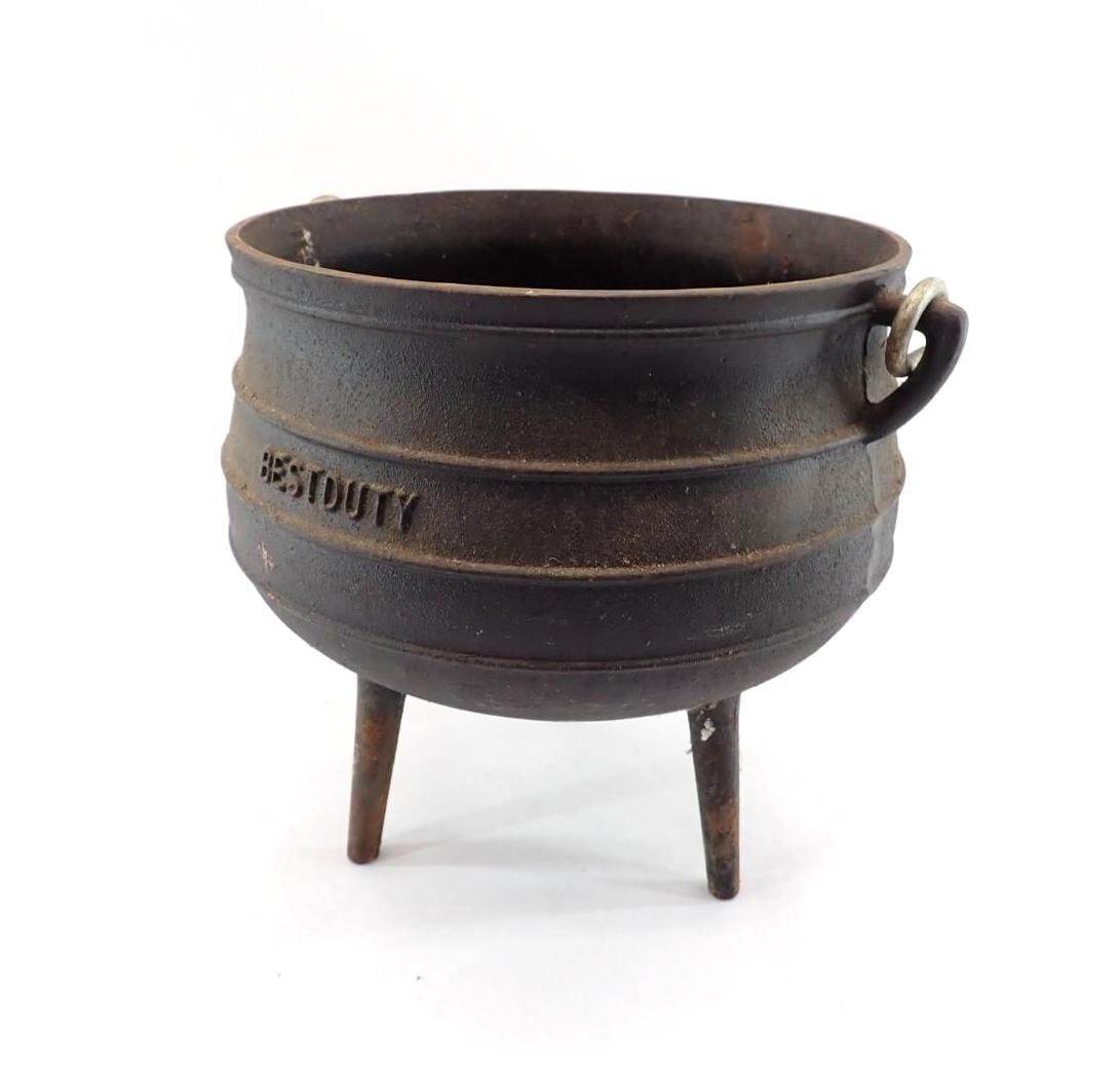 Best Duty Size 2 Footed Cast Iron Cauldron - 2