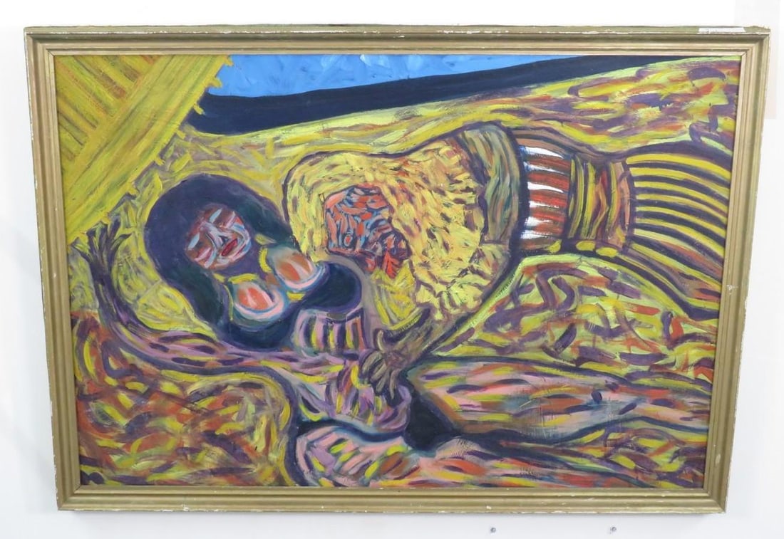 Acrylic on Masonite Painting (1 of 3)