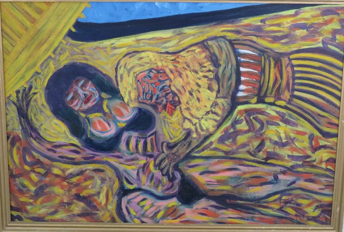 Acrylic on Masonite Painting - 2