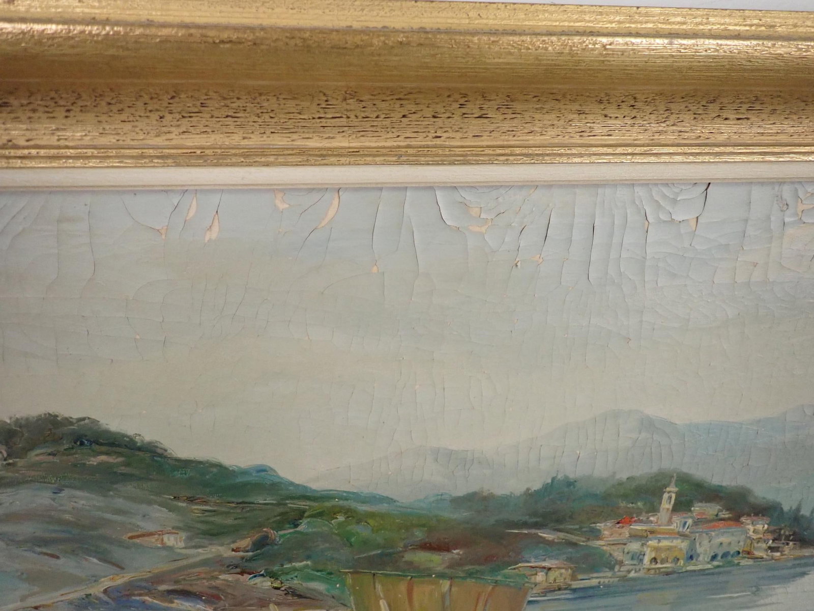 A. Mariani Continental Harbor Oil on Canvas Painting - 3