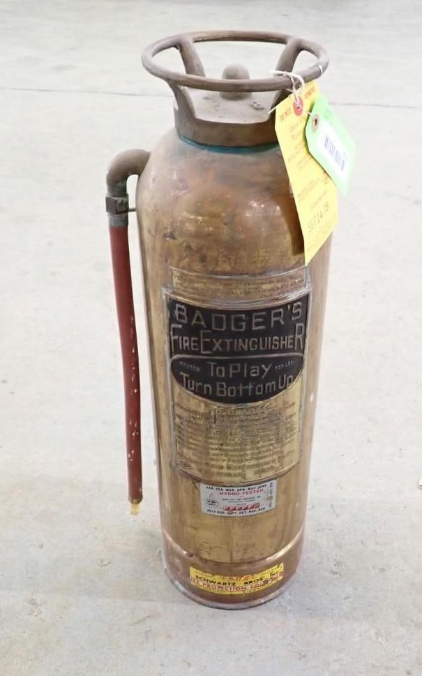 Vintage Badger Brass Fire Extinguisher (1 of 3)