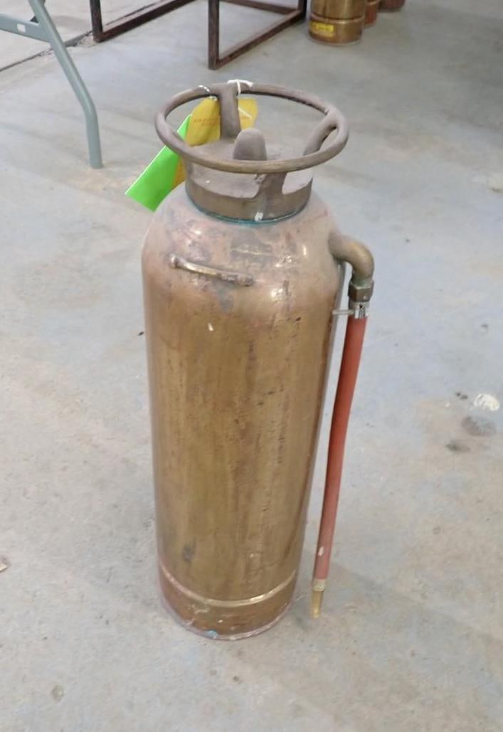 Vintage Badger Brass Fire Extinguisher - 3