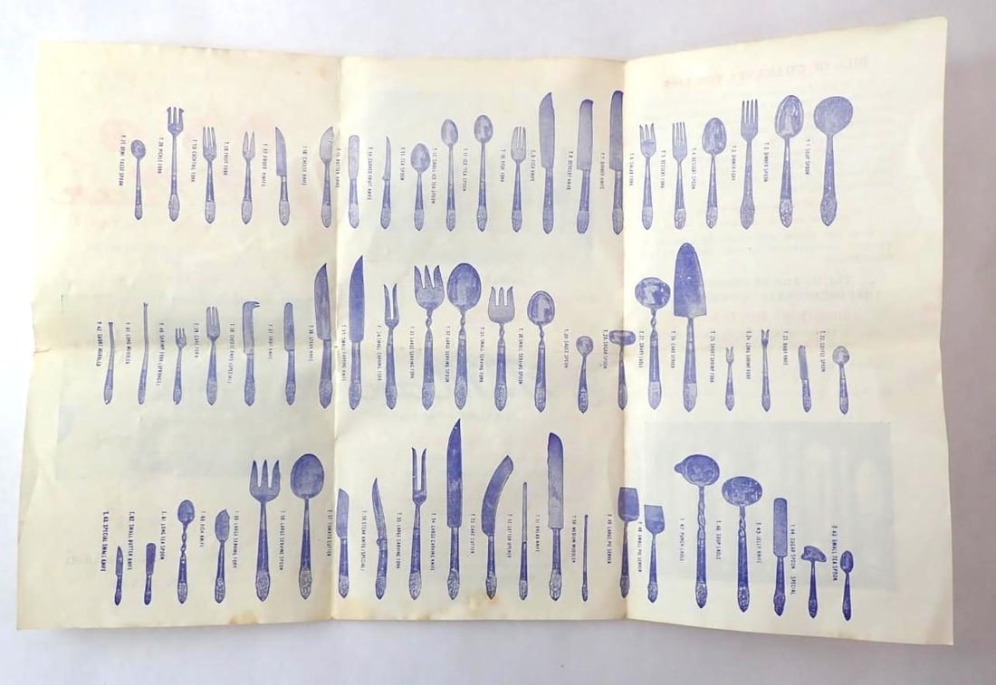 Cased (144) Pc. T. Man Thailand Brass Flatware Set - 9