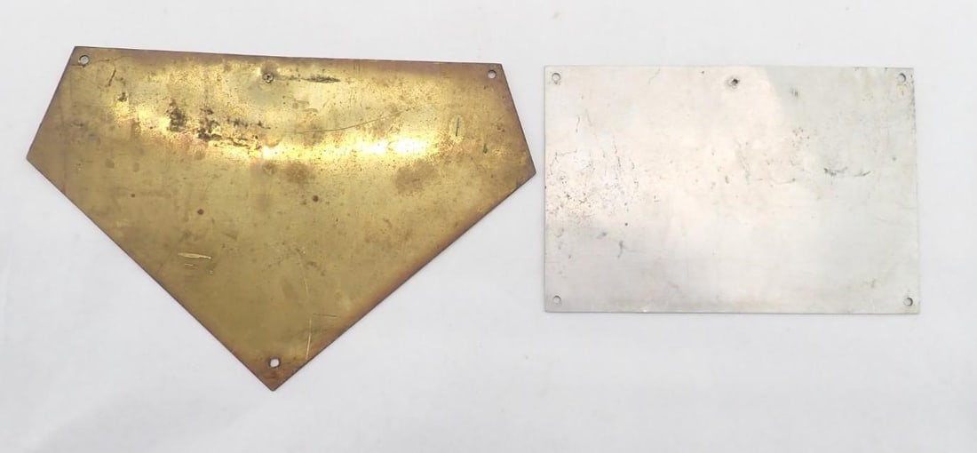 (2) Vintage Caterpillar Placards - 2