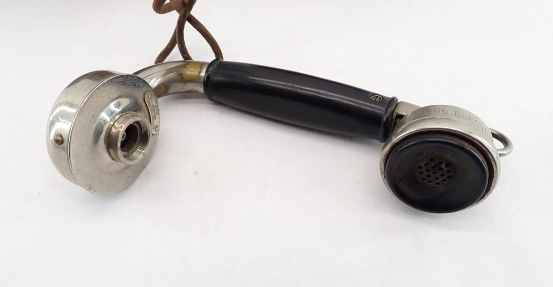 Vintage Western Electric Oak Case Telephone - 4