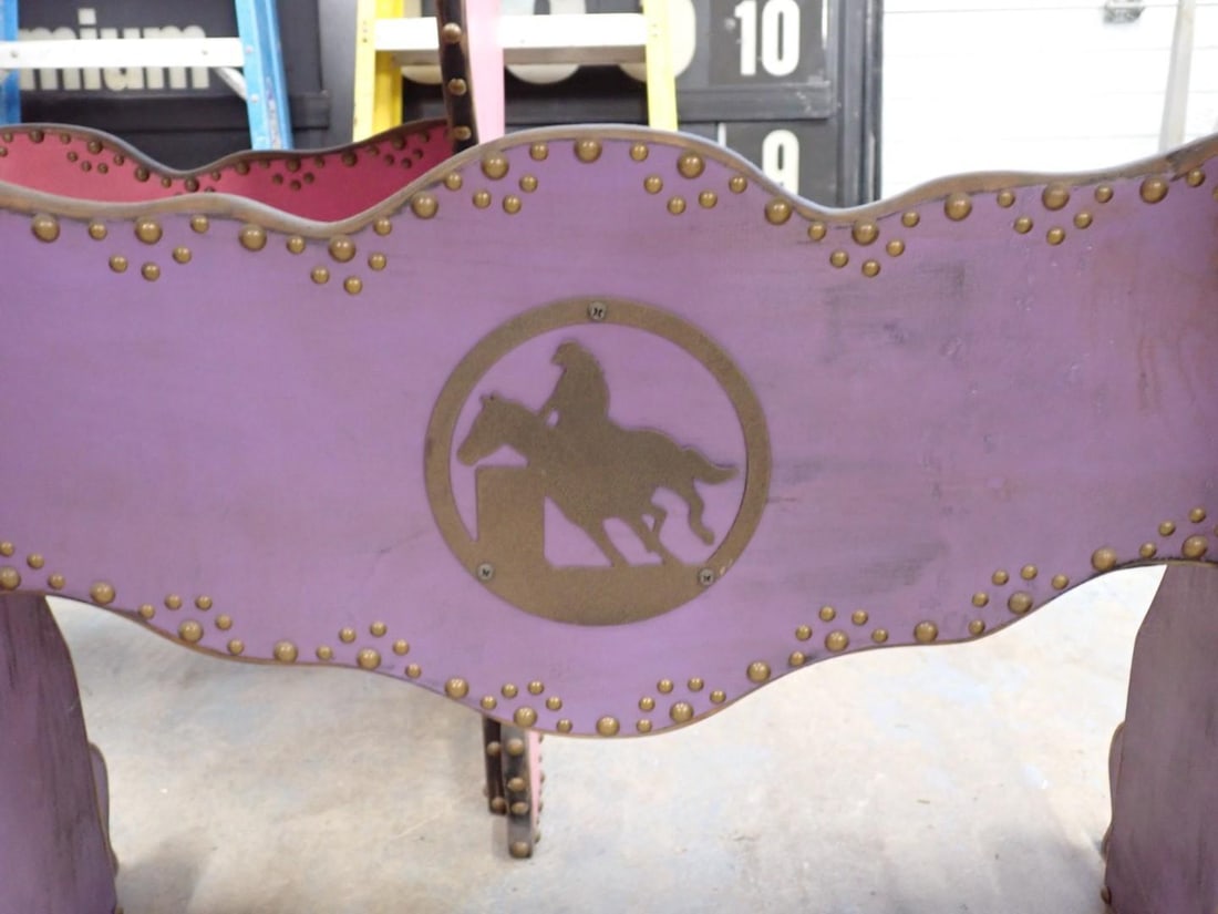 (2) Painted Saddle Stands - 2