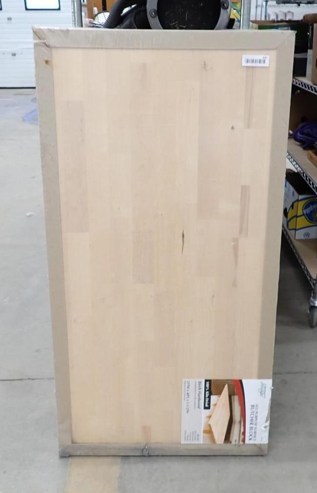 Birch Butcher Block Countertop: 25" x 48" x 1.5", scuff