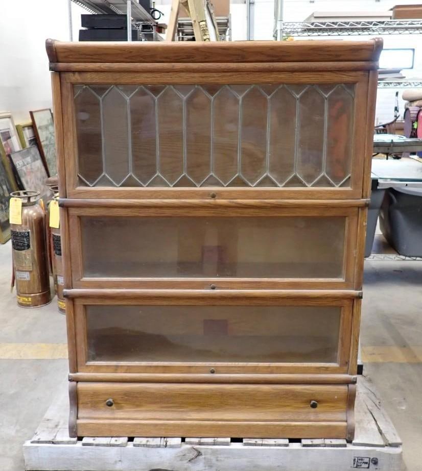 Barrister Bookcase: 12.5" x 34" x 45.75" in height