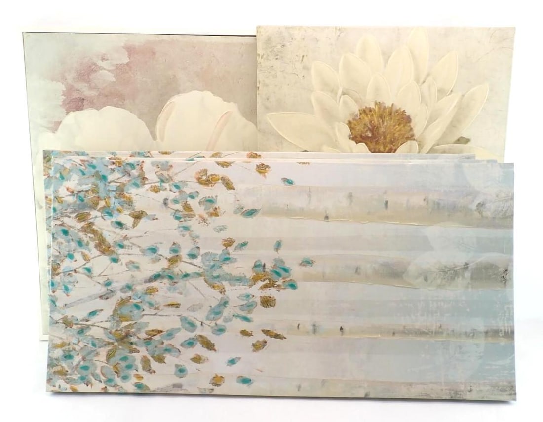 (5) Flat Art Objects: the largest being 31.375" x 31.375"