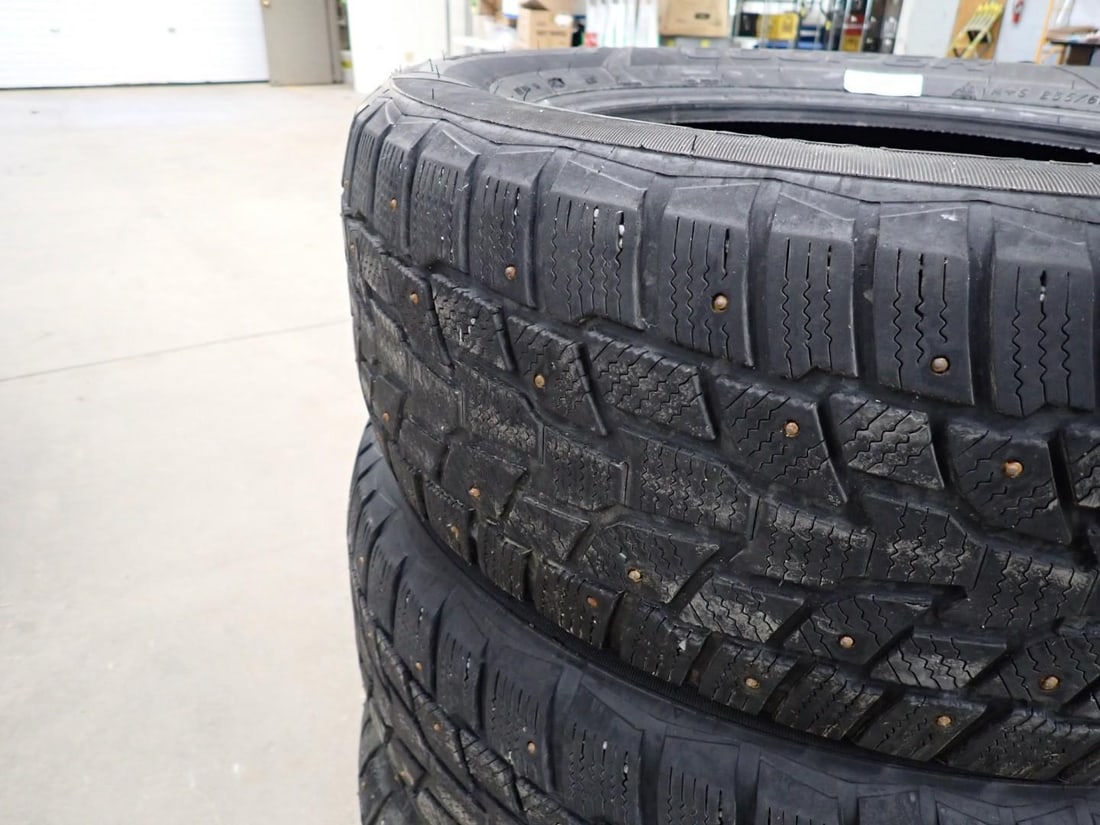 Set of (4) Cooper Evolution Winter Studded Snow Tires - 2