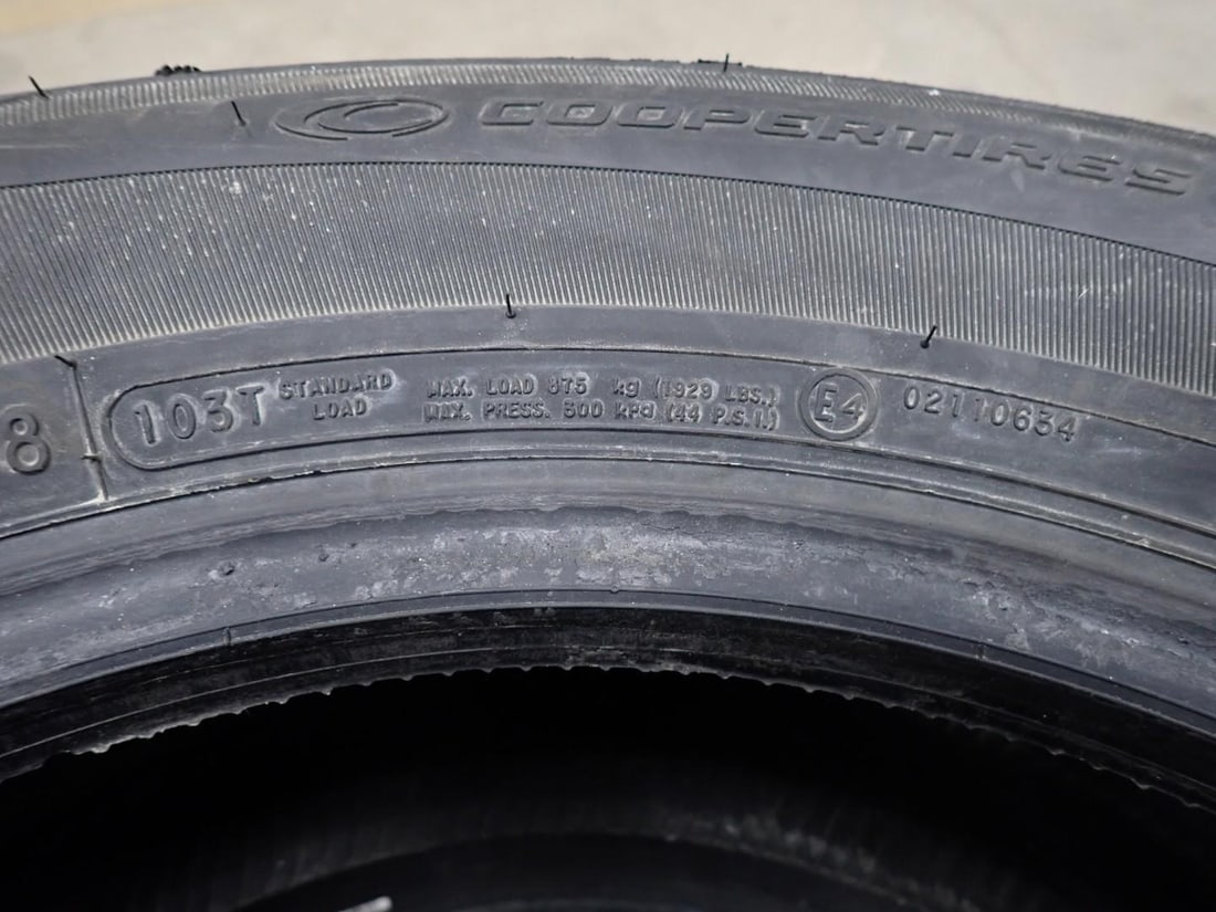 Set of (4) Cooper Evolution Winter Studded Snow Tires - 4