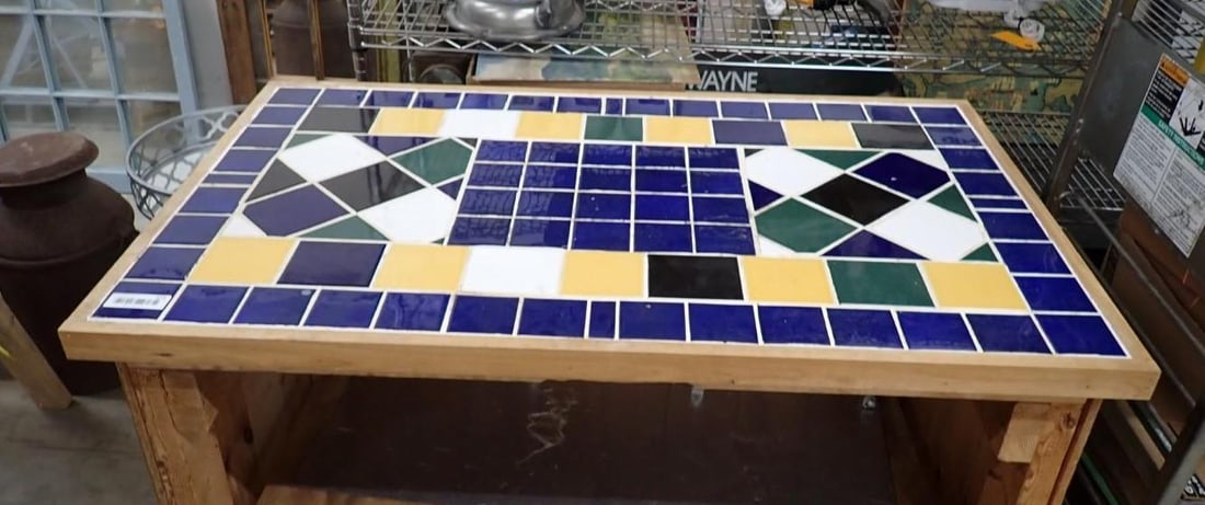 Tile Top Potting Bench - 3