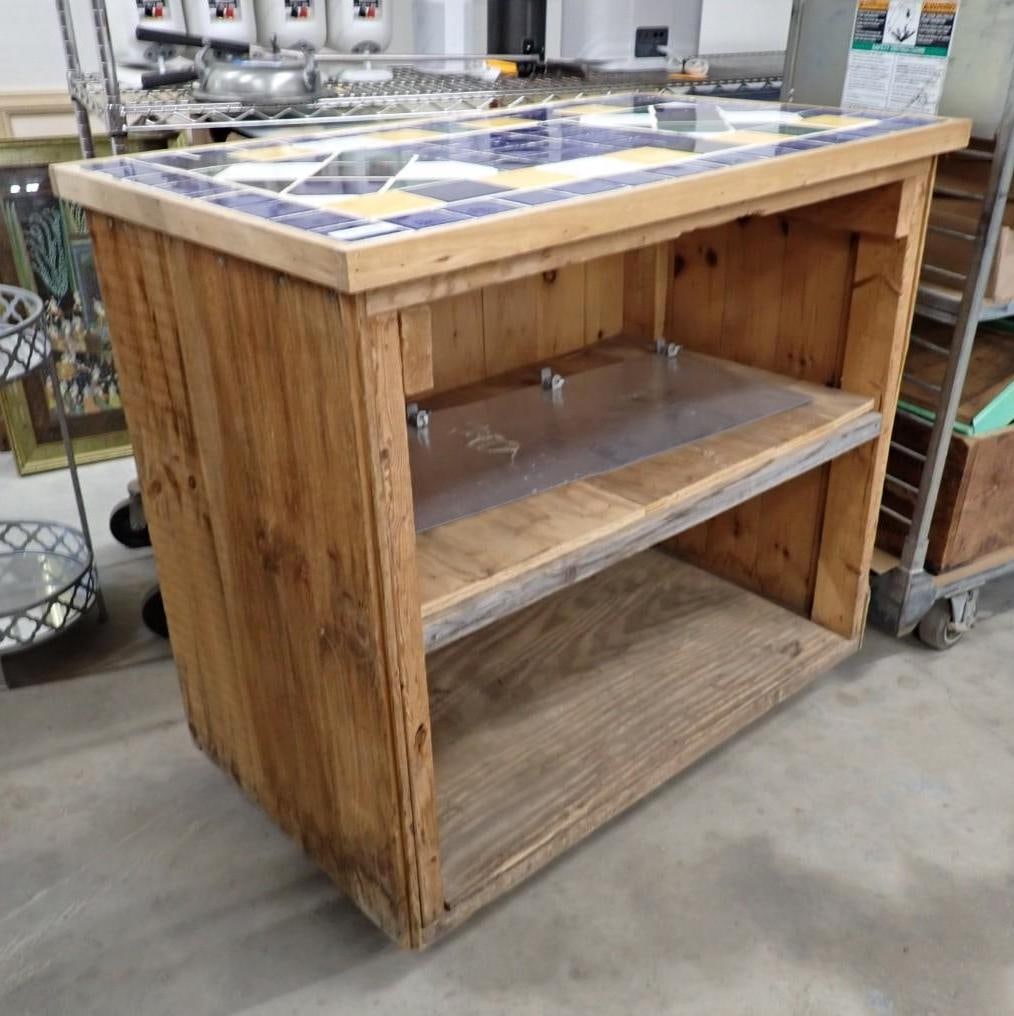 Tile Top Potting Bench - 4