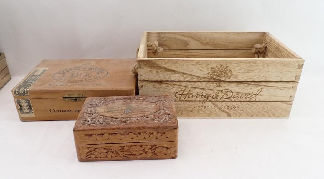 (12) Collectible Wood & Tin Boxes - 5