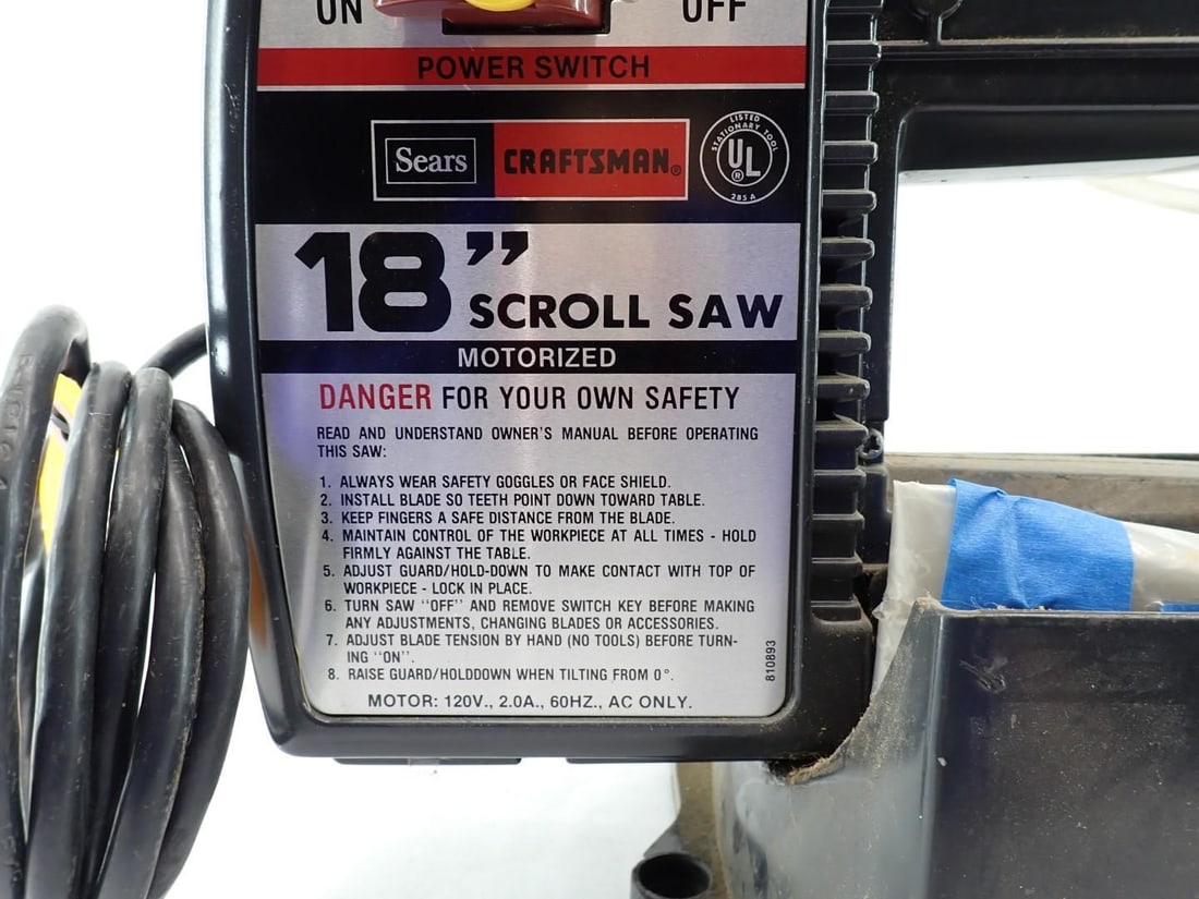 Sears Craftsman 18" Scroll Saw - 2