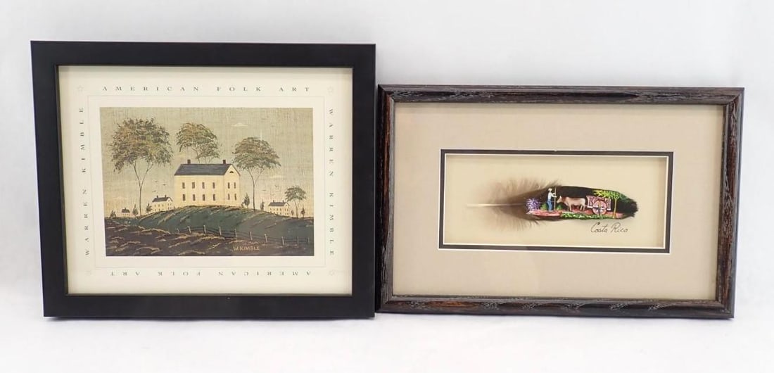 (8) Assorted Flat Art Objects - 4