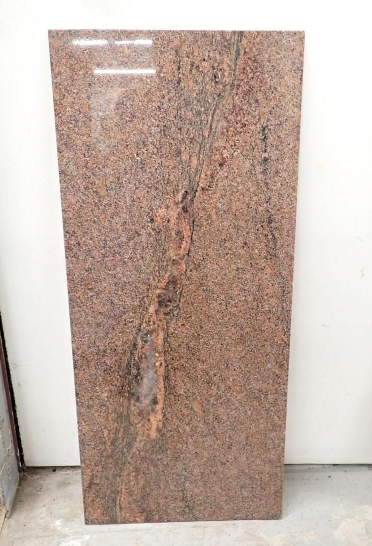 Polished Red Granite Table Top: 20.25" x 46.5" x .875" thick
