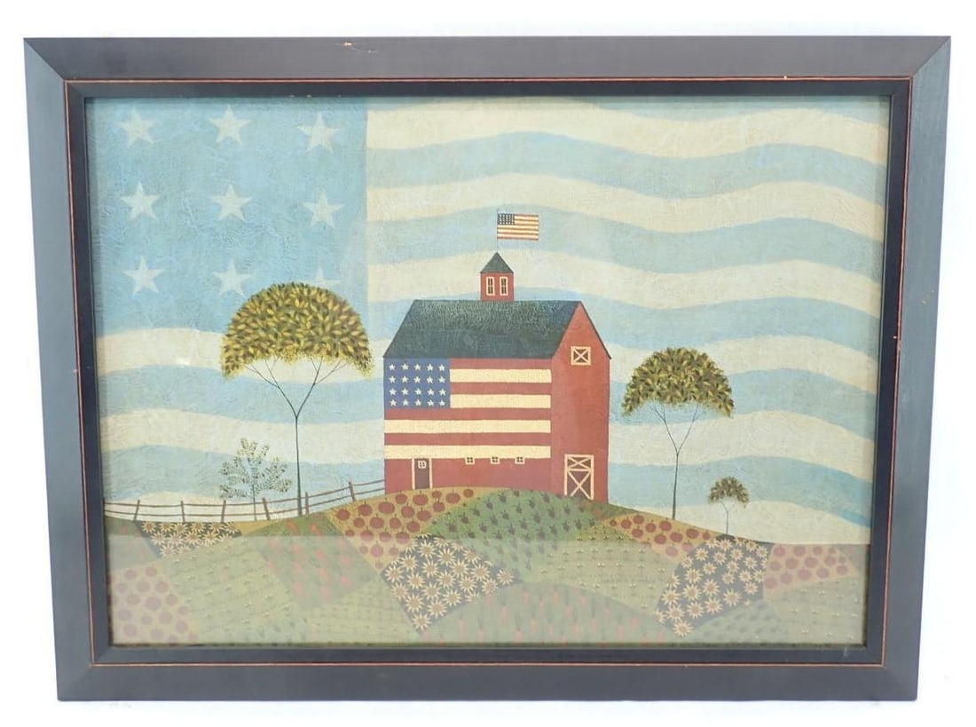 Warren Kimble Lithograph: 19.25" x 25.75" framed