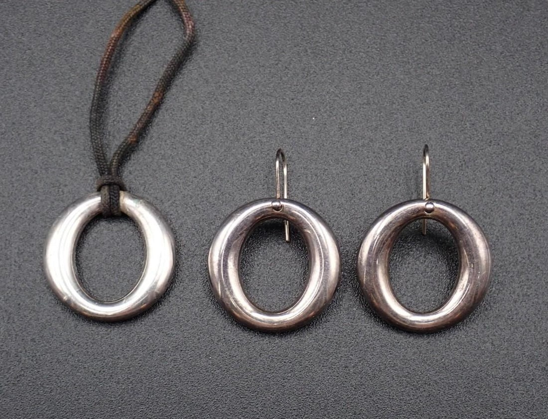 Tiffany Paloma Picasso Sterling Silver Earring & Necklace Set - 2