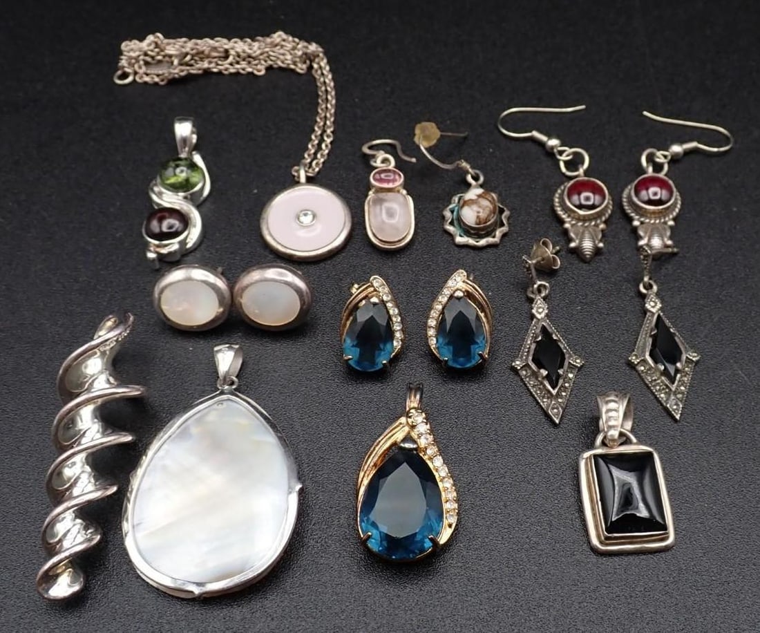 (16) Sterling Silver Jewelry Articles (1 of 3)