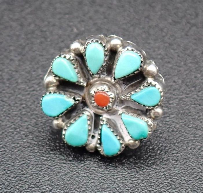 Native American Silver & Turquoise Jewelry - 3