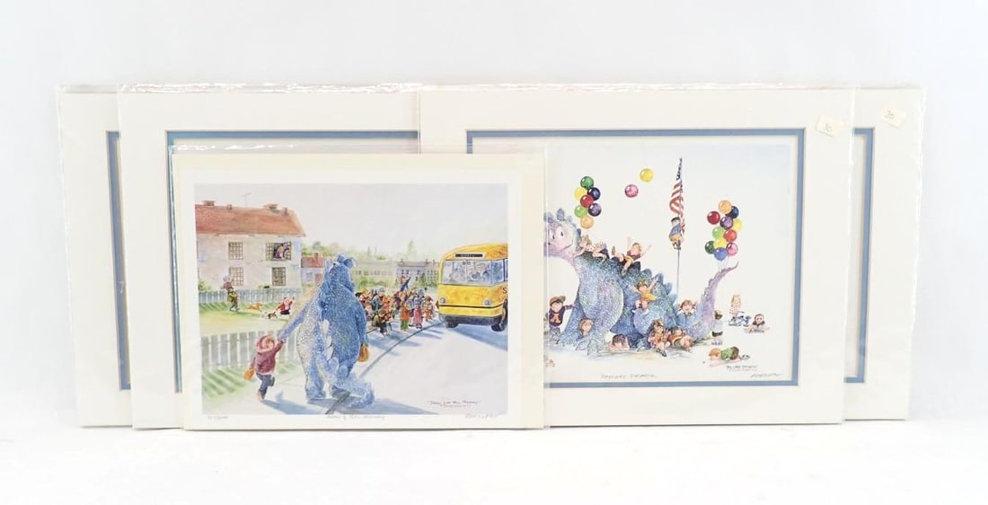 (5) Ron Rodecker Signed Limited Edition Prints: the images 8" x 10"