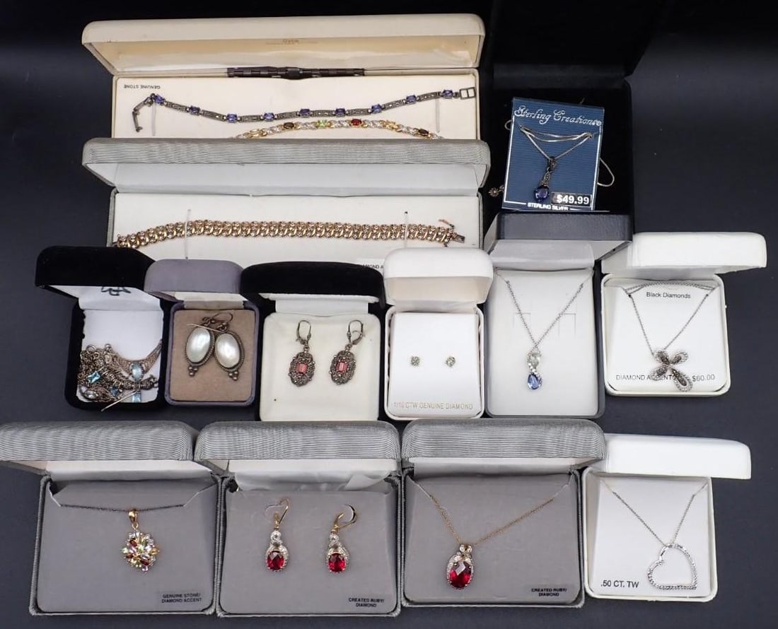 (20) Sterling Silver & Stone Jewelry Articles (1 of 12)