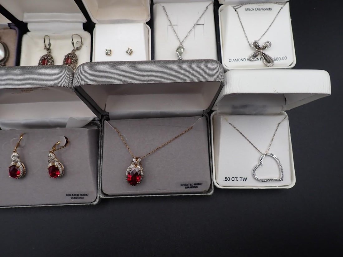 (20) Sterling Silver & Stone Jewelry Articles - 4